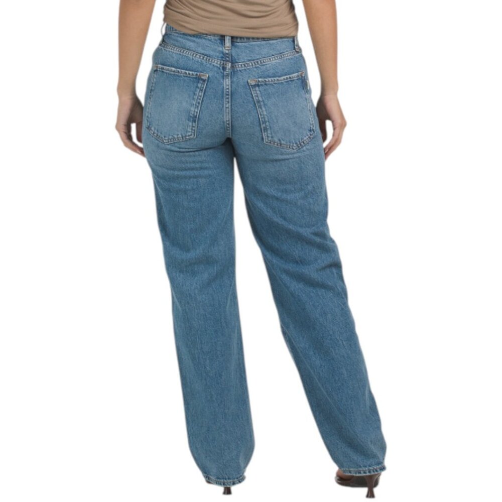 TRIARCHY Birkin Chap Mid Rise Straight Leg Pants - Picture 2 of 4